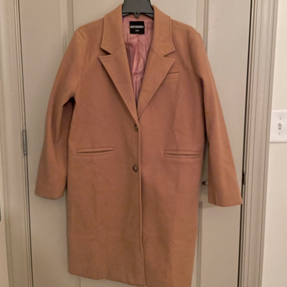 Kittenish Camel Pea Coat - Size Large - Worn Once